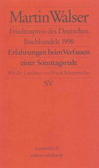 Erfahrungen beim Verfassen einer Sonntagsrede : Friedenspreis des Deutschen Buchhandels 1998